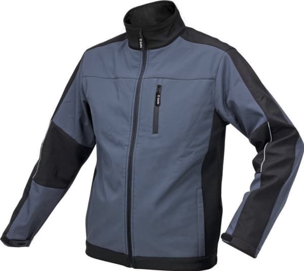 YATO SOFTSHELL JACKA SVART-C. GRÅ STORLEK XL