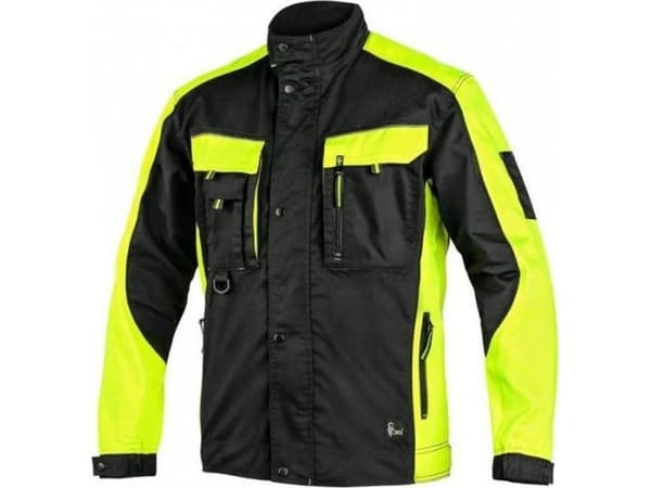 UN SWEATSHIRT/JACKET CXS SIRIUS BRIGHTON BLACK-YELLOW SIZE 50