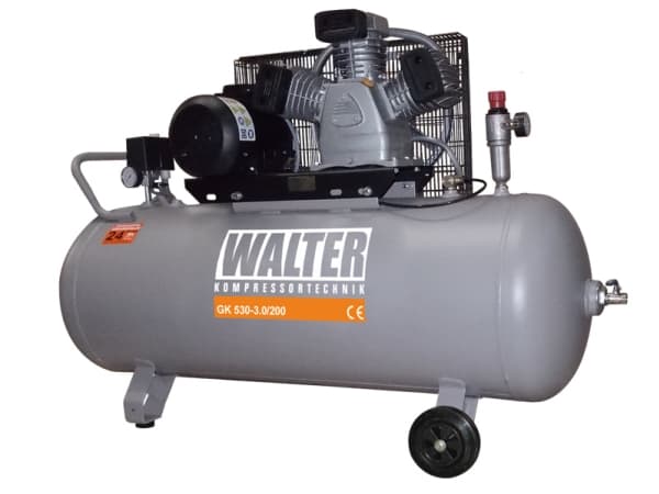 Walter kompressor GK 630-4.0/270 stempelkompressor på horisontal tank
