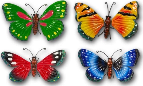 Saska Garden Decorative butterfly, 26cm green