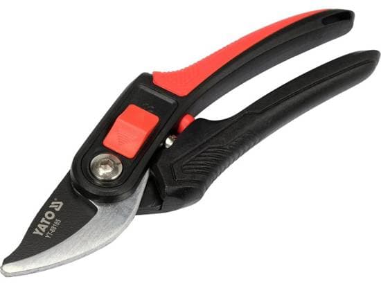 Yato YT-88185, Forbigang, Termoplastisk gummi (TPR), Sort, Rød, Kull stål, Svart/rustfritt stål, 220 mm