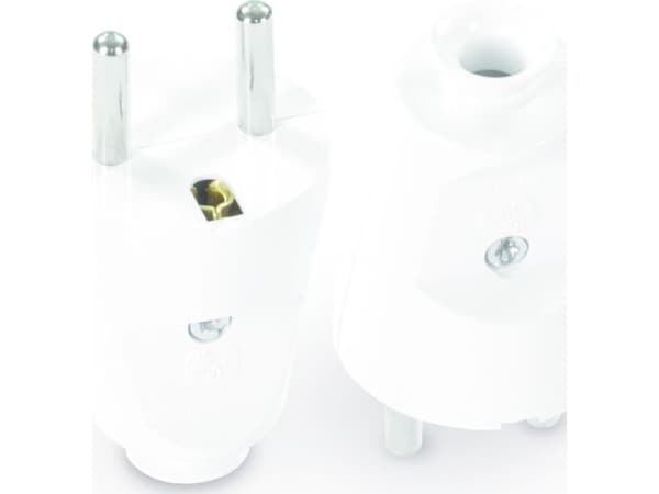 Volteo LYHYT PISTOKE 2P+Z, 16A, 250V VALKOINEN