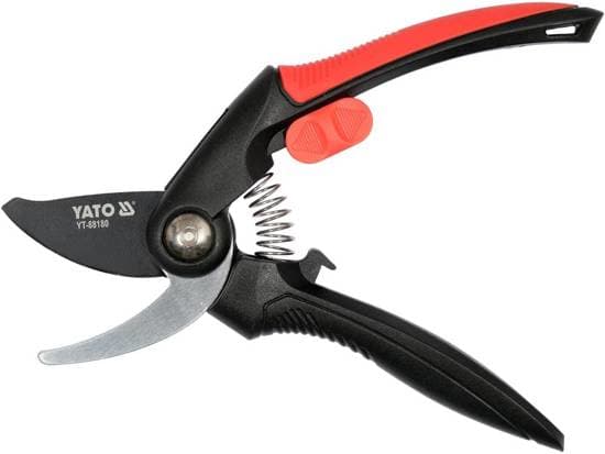 Yato YT-88180, Ohisyöttö, Termoplastinen kumi (TPR), Musta, Punainen, Hiiliteräs, Musta/Ruostumaton teräs, 208 mm