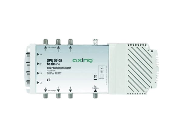Axing SPU 56-05, 5 innganger, 6 utganger, 950 - 2400 MHz, 85 - 862 MHz, IP20, F