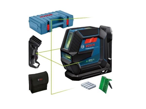 Bosch GLL 2-15 G Professional, 15 m, 0,3 mm/m, 4°, 4 s, Vaaka/Pysty, Vihreä