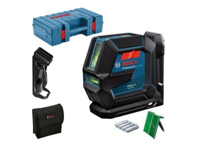Bosch GLL 2-15 G Professional, 15 m, 0,3 mm/m, 4°, 4 s, Vaaka/Pysty, Vihreä
