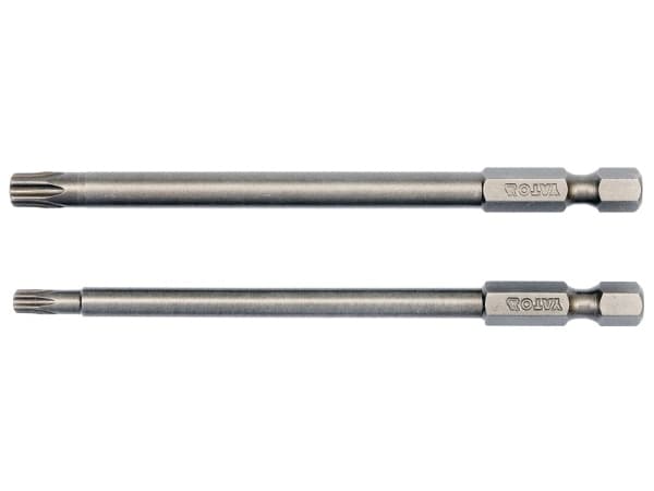 Yato YT-0492, 2 styck, Torx, T20, T30, Stål, 100 mm, 25,4 / 4 mm (1 / 4")