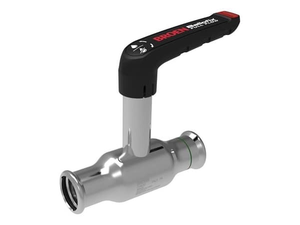 Bridge Ballofix Full Flow RF 15x15 DN10 med hög spindel.