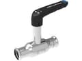 Miniatyrbild 1 av 2: Bridge Ballofix Full Flow RF 15x15 DN10 med hög spindel.