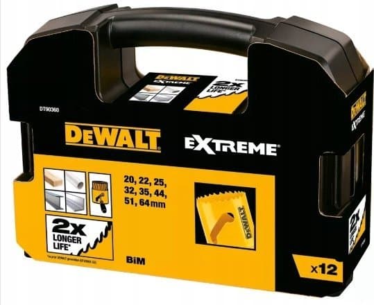 DEWALT 12-delar BIMETAL UNIVERSAL HOLE