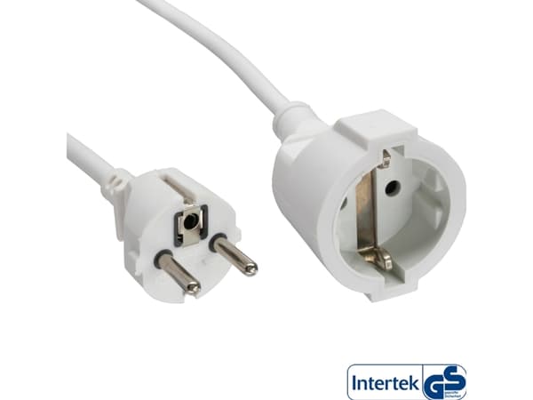 InLine 16410C, 15 m, inomhus, Typ E/F, Type EF (CEE 7/7), Rak, 1,5 mm ²