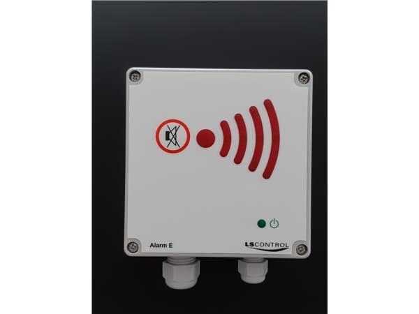 LS CONTROL Alarm E (ES1098) med lys- og lydsignal til ventilationsalarm ...