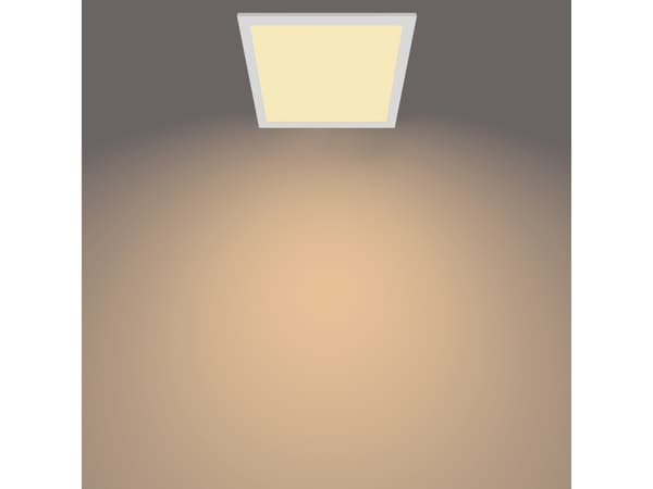 Philips Funktionell Panel taklampa 12 W kvadratisk, LED, Glödlampan/-lamporna kan inte bytas ut, 1100 LM, IP20, Vit
