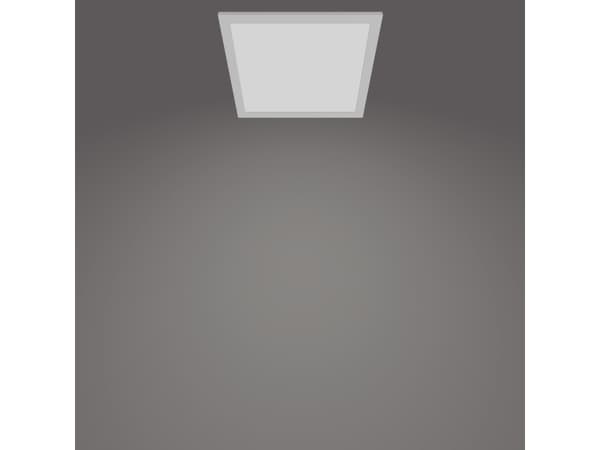 Philips Funksjonell Panel-taklampe, 12 W, kvadratisk, LED, 1200 lm, IP20, Hvit