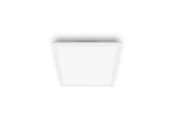 Philips Funksjonell Panel-taklampe, 12 W, kvadratisk, LED, 1200 lm, IP20, Hvit Hvit