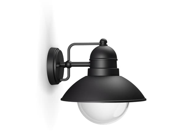 Philips myGarden Seinävalaisin, Seinävalaistus ulkotiloihin, Musta, Alumiini, Lasi, IP44, I, Pinta