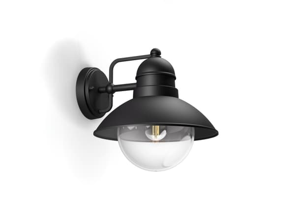Philips myGarden Seinävalaisin, Seinävalaistus ulkotiloihin, Musta, Alumiini, Lasi, IP44, I, Pinta