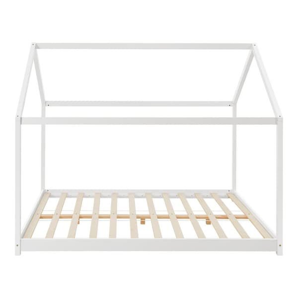 Juniorsäng Cerro 200x160 cm furu vit matt, lackad [en.casa]