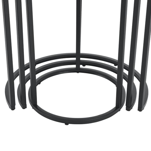 Soffbord Kyyjärvi set om 3 rund glas [en.casa]