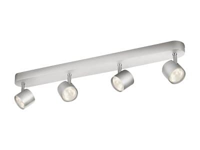 Philips myLiving STAR - Takspotlight - LED - 4 innganger - 18 W - 2700 K - aluminium Aluminium