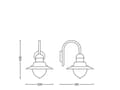 Miniatyrbilde 2 av 4: Philips myGarden Raindrop-vegglampe, 60 W, E27, ingen pære, Vegglys, Bronse, Aluminium, Plast, IP44, Hage, Terrasse, I