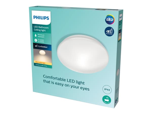 Philips Canopus CL259 - Taklampe - LED - 20 W - varmt hvitt lys - 2700 K - hvit Hvit