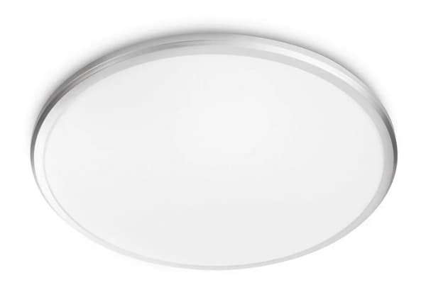 Philips Funksjonell Spray-taklampe, 17 W, LED, Ikke-utskiftbare pærer, 1500 lm, IP44, Sølv Sølv