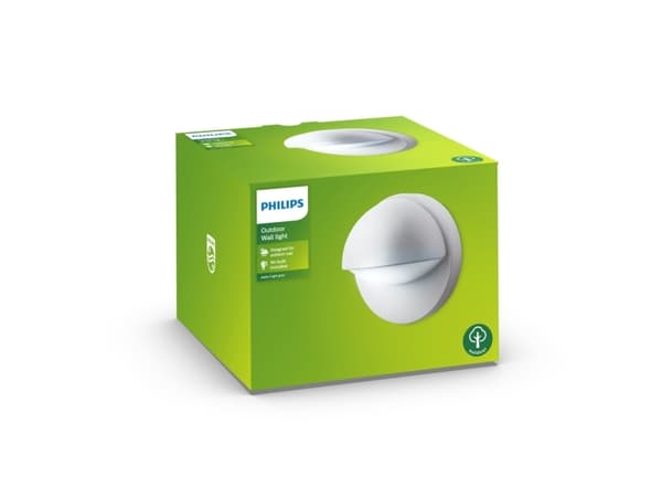 Philips myGarden June vägglampa 12 W E27 P45 ljuskälla medföljer inte, Väggbelysning för utomhusbruk, Grå, Gjuten aluminium, IP44, Trädgård, Terass,