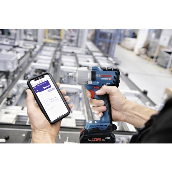 Bosch Professional GDS 18V-450 HC (solo, L-BOXX) 06019K4001 Mutterdragare batteri 450 Nm 18 V Antal batterier som ingår