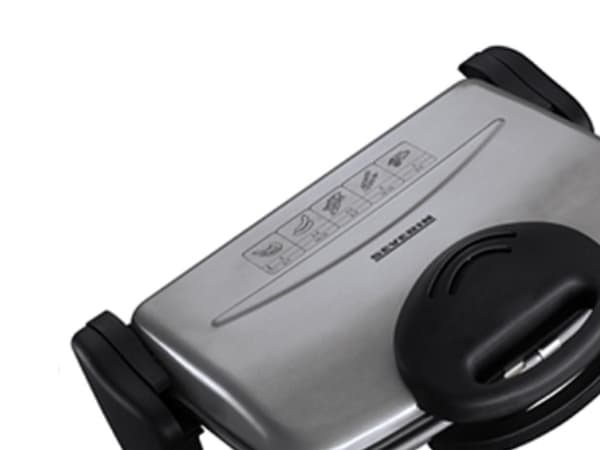 Severin KG2395, musta, harmaa, suorakaiteen muotoinen, painikkeet, keraaminen, 230 °C, LED