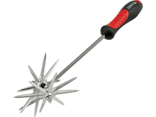 Yato YT-8891, Roterende jordfreser, Stål, Sort, Grå, Rød, Plast, 370 mm