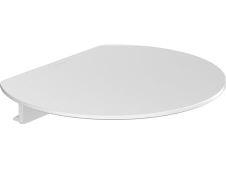 Hansgrohe WallStoris, hylla 200x169mm, med räcke, matt vit, coastal tyg