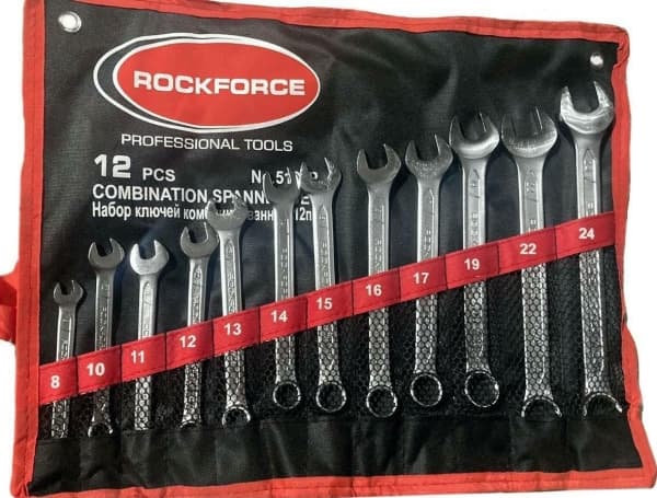 ROCKFORCE KOMBINASJONSNØKKEL sett 12el.
