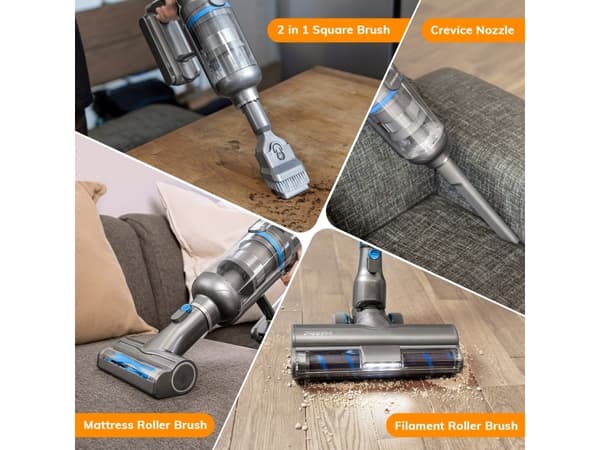 Dulkių siurblys Puppyoo T12 Mate Cordless Vacuum Cleaner (Crystal Pilkas)