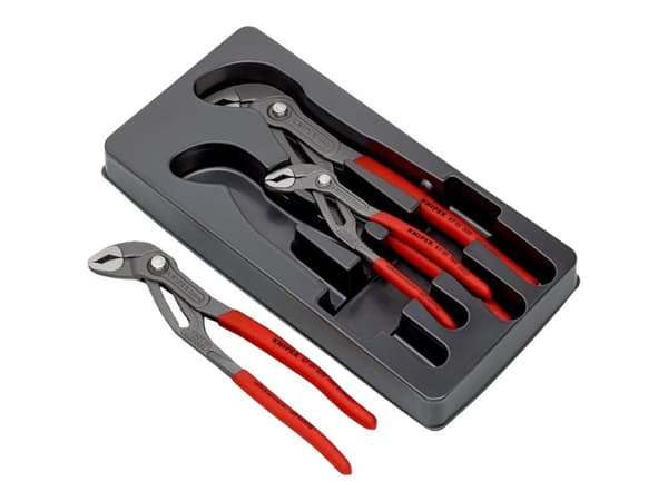 KNIPEX Cobra - Tongue and groove pliers set - 3 deler - inn bakke