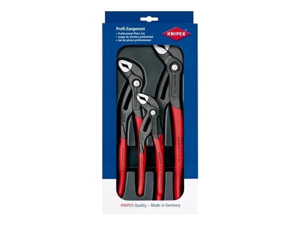 KNIPEX Cobra - Tongue and groove pliers set - 3 deler - inn bakke
