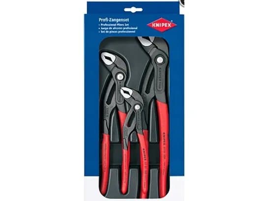 KNIPEX Cobra - Tongue and groove pliers set - 3 deler - inn bakke