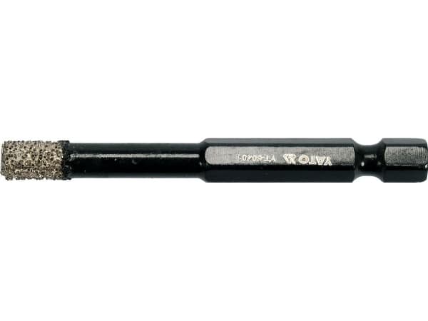 Yato YT-60401, Borr, Diamantoborrskär, 6 mm, Keramiska, Glasfiber, Granit, Porslin, Sten, 6,35 mm, Kolstål