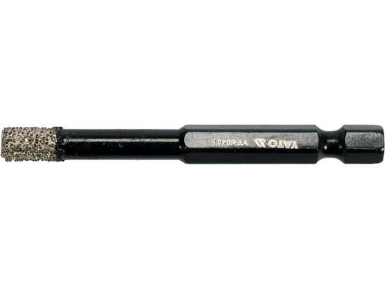 Yato YT-60401, Borr, Diamantoborrskär, 6 mm, Keramiska, Glasfiber, Granit, Porslin, Sten, 6,35 mm, Kolstål