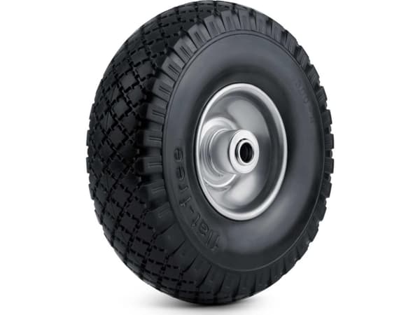 Humberg Tubeless trillebårhjul 3,00-4 sort og sølv Humberg