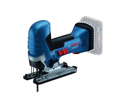 Bosch GST 18V-125 S PROFESSIONAL, Sylindergrep, Sort, Blå, Rustfritt stål, -45 - 45°, Aluminium, Stål, Tre, Børsteløs, 3500 spm - SOLO