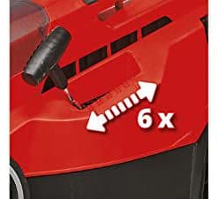 Einhell RASARRO 36/34 (2x3,0Ah), Työnnettävä ruohonleikkuri, 300 m², 34 cm, 2,5 cm, 6,5 cm, 30 L