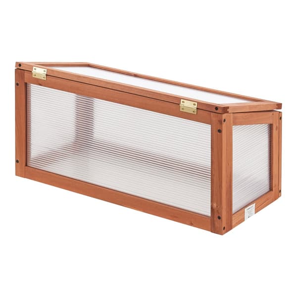 Drivhus Laarbeek miniväxthus 60x30 cm furu [casa.pro]