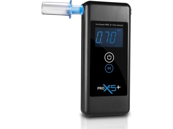 AlcoFind PRO X-5 | Elektrokjemisk alkometer | med platinasensor, 2 x AAA