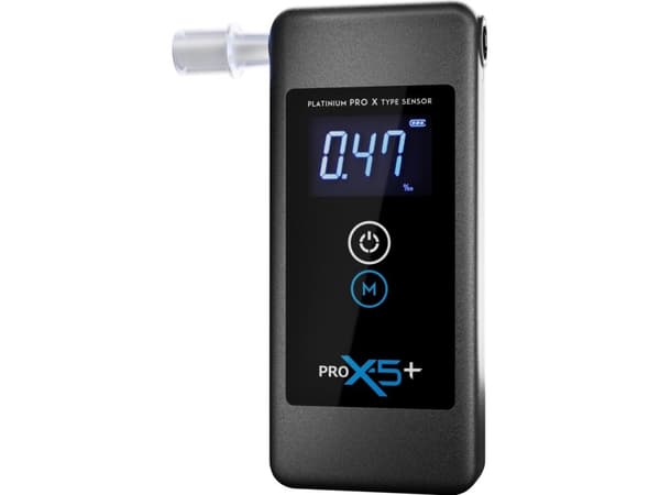 AlcoFind PRO X-5 | Elektrokjemisk alkometer | med platinasensor, 2 x AAA