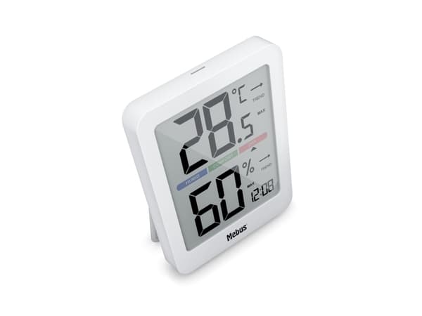 Mebus 40928, Hvit, Inne hygrometer, Inne Termometer, Utendørs Fuktighetsmåler, Utendørs Barometer, Hygrometer, Termometer, Hygrometer, Termometer, Ba