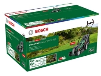 Bosch 37-550, Gressklipper som man spaserer bak, 550 m², 37 cm, 2,5 cm, 7 cm, Roterende blader - SOLO