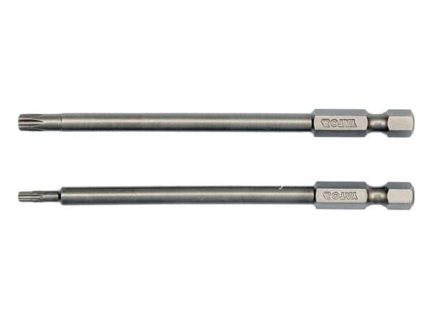 Yato YT-0490, 2 stykker, Torx, T10, T25, Stål, 100 mm, 25,4 / 4 mm (1 / 4")