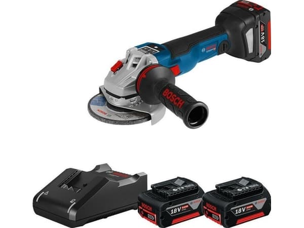 Bosch VINKELSLIBER GWS 18V-10 SC HMI 3X5AH