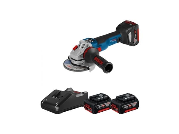 Bosch VINKELSLIBER GWS 18V-10 SC HMI 3X5AH
